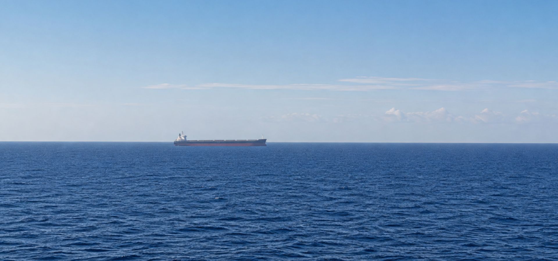 Bulk carrier at sea